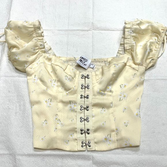 Princess Polly Tops - NWOT! Princess Polly, Sz 0, Yellow/Daisy, Romantic Design, Boddice/Short Top